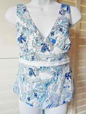 Туника Key West Liz Village Scene с завышенной талией размер 2 новая с ценниками - Изображение 1 из 2