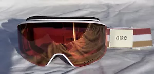 Giro Ella Snow Goggles, White LX Stripe, Vivid Rose Gold/Vivid Infared - Picture 1 of 1