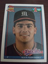 1991 Topps - #278 Alex Fernandez (RC) 40 Years Of Baseball White Sox Pitcher