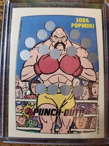1989 Topps Nintendo Punch-Out!! Soda Popinski Screen 8 Scratch-Off #8