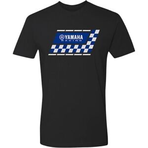fits YAM Collection fits YAM Racing T-Shirt Checkered (Small, Black Checkered)