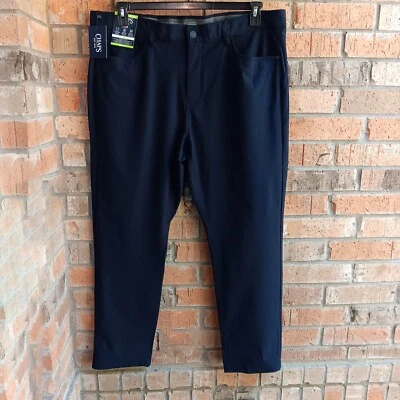 CHAPS Mens Size 42W X 32L Everyday Performance 5 Pockets Pants American Navy - Image 1 of 4