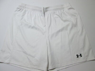 Under Armour Womens Size M Athletic Shorts White Heatgear Loose Fit Sportwear • 10€