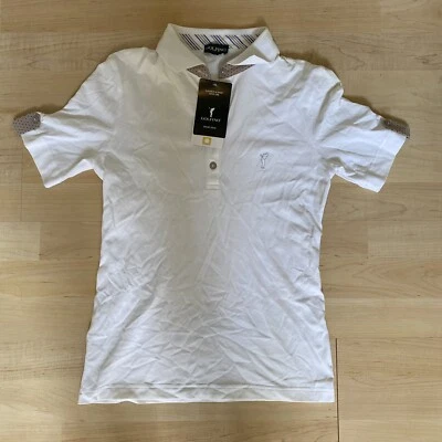 NWT Golfino Ladies Sun Protection Polo 8231922 100 White Sz 6 NEW - Image 1 of 2