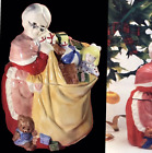 Mrs Claus Cookie Jar Christmas Bag Of Toys 10 1/4" Vintage In Box