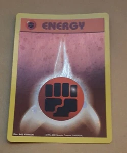 POKEMON PROMO CARD - FIGHTING ENERGY HOLOFOIL (2002) NM - Foto 1 di 1