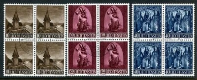 Liechtenstein 317-9 SBK 306-8  Christmas  First Day BLOCKS CH120+ - Image 1 of 4