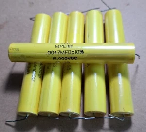 F-DYNE MPE11H 0.0047UF 15000VDC 10% HIGH VOLTAGE Metalized Polyesater CAPACITOR - Picture 1 of 5