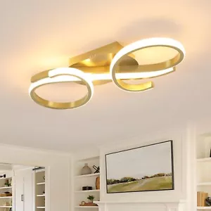 36W Warmweiß Deckenleuchte Modern LED Deckenlampe Durchgang Treppenleuchte Gold - Bild 1 von 8
