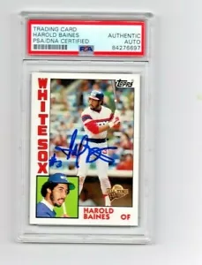 Harold Baines Chicago White Sox autograph signed 2005 Topps baseball card PSA! - Picture 1 of 2