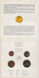 Belgium Numismatic Congress 1991 Set 4 Coins = 18 ECU in Folder - Picture 1 of 3