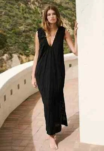 Vestido midi Free People Agatha talla M negro. - Imagen 1 de 7