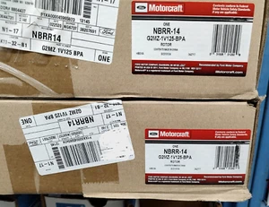 Set of 2 NEW OEM Ford Motorcraft Front Disc Brake Rotors NBRR-14 G2MZ-1V125-BPA - Picture 1 of 1