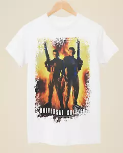 Universal Soldier - Camiseta blanca unisex inspirada en póster de película - Imagen 1 de 1