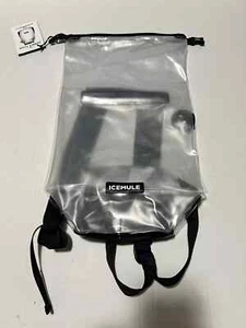 Icemule Jaunt - Collapsible Waterproof Backpack Cooler - NWT - Clear 9L - Picture 1 of 4