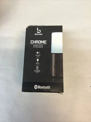 Alto-falante sem fio Bass Jaxx Chrome LED MUDANÇA DE COR -NOVO - Imagem 1 de 4