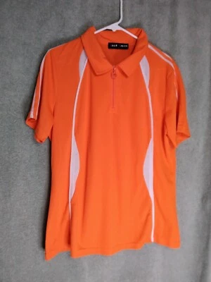 Camiseta polo Jack Smith para mujer talla XL eléctrica naranja cremallera manga corta Foto 1 de 4