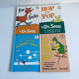 Dr Suess Beginners Book Bundle x 4 Hard Covers Vintage 60's 70's Childrens - Picture 1 of 21