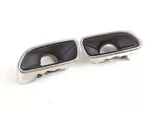 12-16 MERCEDES R172 SLK350 SLK250 LEFT / RIGHT REAR MUFFLER EXHAUST TIP CHROME - Picture 1 of 7