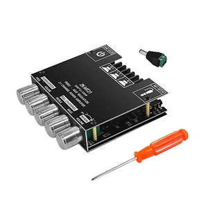 ZK-MT21 2.1Channel Stereo Audio Bluetooth 5.0 Subwoofer Amp Board 50WX2+100W AUX - Picture 1 of 11