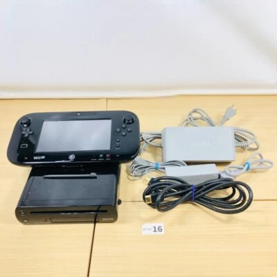 Nintendo Wii U 32GB WUP-101(01)/010 Console/Gamepad Black Working from japan F/S - Image 1 of 4