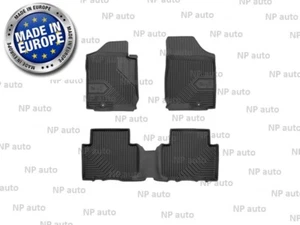 NEW SET LHD BLACK FLOOR MATS WATERPROOF AUTO LINERS FOR CARENS UN 2006-2013 - Picture 1 of 4