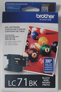 Brother Cartuccia di inchiostro nero originale a resa standard per stampante, LC71BK - Foto 1 di 10
