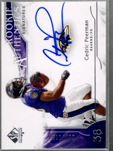 A1642- 2009 SP Authentic #335 Cedric Peerman RC Auto /799 SAMPLE PIC - Picture 1 of 2