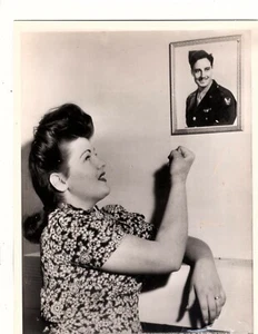 1945 Foto Patricia Patrick verheiratet mit Tailgunner, der Flugzeugabsturz überlebte (jc - Bild 1 von 1