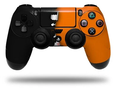 Recubrimiento para Mando Playstation 4 Sony PS4 Colores Rasgados Negro Naranja Foto 1 de 3
