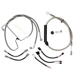 Kit de cable extendido Harley Touring Electra Road Glide para barra de 12" 2021-2023 N/ABS - Imagen 1 de 8