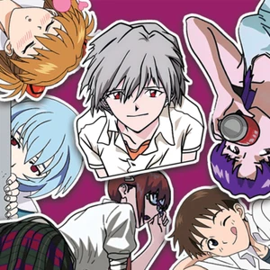 Adesivi Neon Genesis Evangelion, adesivi anime Kawaii, adesivi diario USA - Foto 1 di 5