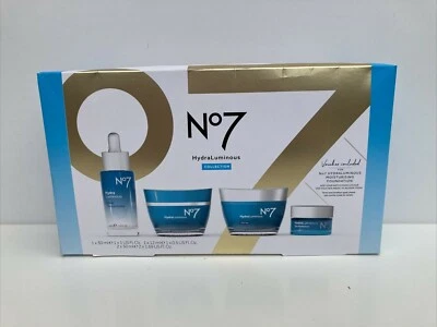 No7  GIFT SET HydraLuminous  Collection Gift Set Brand new, contains 4 items new - Image 1 of 4