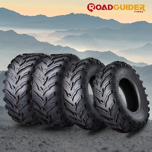 SET of 4 ROAD GUIDER ATV/UTV TIRES 26x9-12 26x9x12 & 26x11-12 26x11x12 MUD - Picture 1 of 7