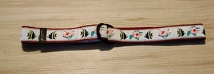 Guy Harvey Belt For Women Size Medium Angel Fish & Flowers Beach Ocean Nautical - Picture 1 of 14