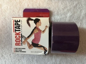 RockTape Kinesiology Tape Sports Recovery Tape 2" Roll Run Bike Jog Golf- Purple - Picture 1 of 5