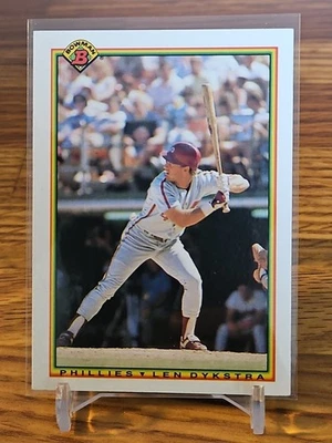 1990 BOWMAN #152 LENNY DYKSTRA PHILADELPHIA PHILLIES - Image 1 of 2