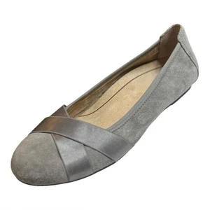 Scarpe ballerine da donna Vionic Maria in camoscio grigio taglia 9 - Foto 1 di 14