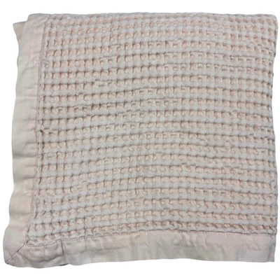 Manta de bebé Pottery Barn Kids marrón tostado textura lisa gofre unisex 30x40 Foto 1 de 3