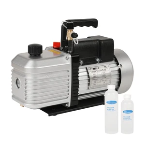 Bomba de vacío HFS(R) 2 etapas - 12 CFM, 1HP, 110V, 1/4"-3/8" SAE puerto de entrada - Imagen 1 de 10