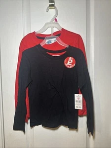 Extremely Me Long Sleeve Tee Red And Black 2 Pk Size 4 GIRLS - Picture 1 of 7