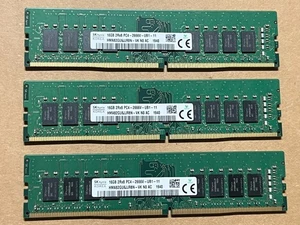 48GB (3x16GB) SK Hynix PC4-2666V DDR4-21300 Desktop Memory Kit HMA82GU6JJR8N-VK - Picture 1 of 1