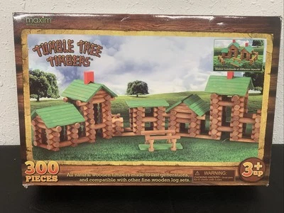 Tumble Tree Timbers Logs Wood Play Set 300 Piece Compatible w/ Lincoln Logs - Image 1 of 4