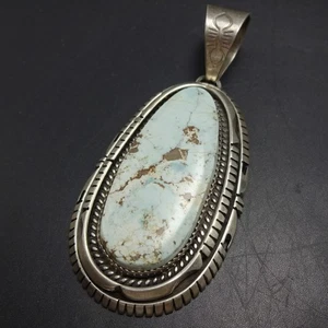 COLGANTE NAVAJO GARY SPENCER TURQUESA SECO ARROYO PLATA ESTERLINA de colección - Imagen 1 de 11