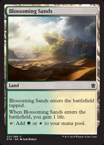 Blossoming Sands - Khans of Tarkir #231/269 MTG Magic The Gathering - Image 1 of 1