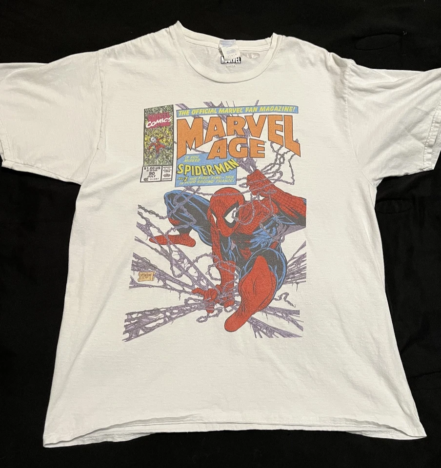 Camiseta Spiderman Comic Book Art | ENVÍO GRATUITO | Estilo Vintage | Talla LG ALGODÓN Foto 1 de 4