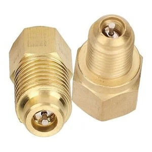 Removable R1234yf Adapter Repairing Solid Brass Tools 1/2” ACME LH 1/4” SAE - Picture 1 of 8