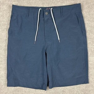 Pantalones Cortos Faherty Todo el Día Cordón Hombres 32 Azul Elastizado 8” Rendimiento Híbrido - Imagen 1 de 10
