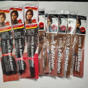 Janet Synthetic Jumbo Braiding Kanekalon Hair Bundle 10 Packs  - Picture 1 of 1