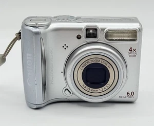 Canon PowerShot A540 6.0MP 4X Optical Zoom Digital Camera with Black case.Tested - Picture 1 of 15